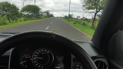 Beutifull weather driving moment