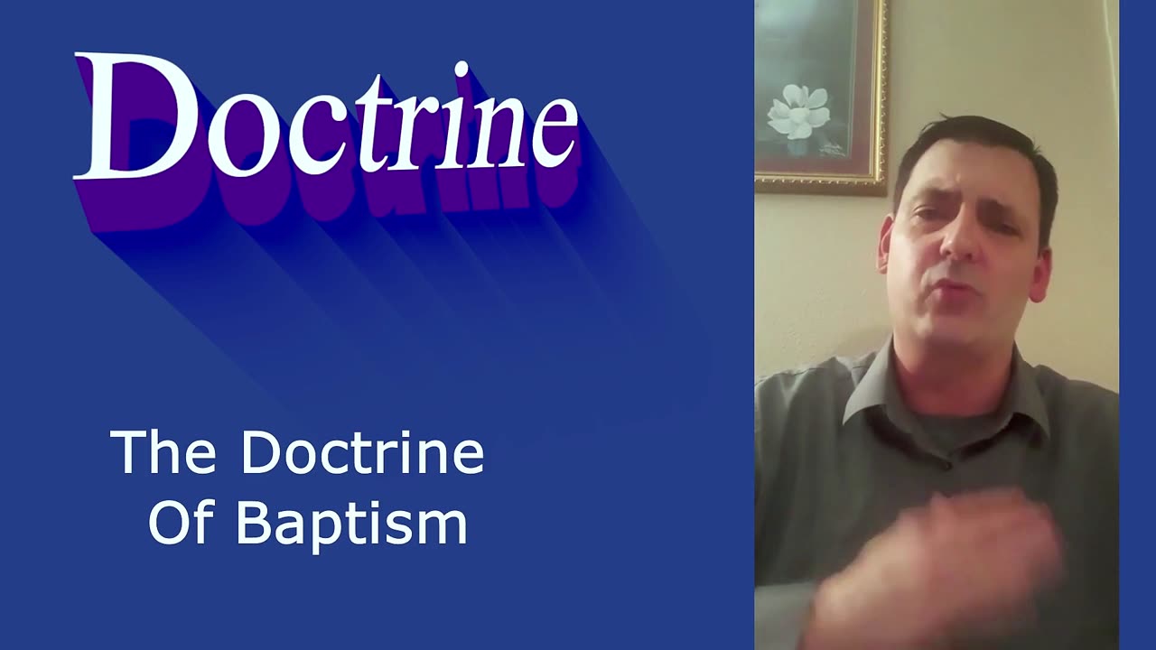 The Doctrine Of Baptism | Pastor Robby Dickerson