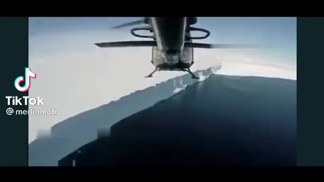 Antarctica ice wall exposed 2021