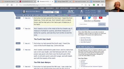 Measure of wheat for a penny is famine and hyperinflation!!! Rev 6:6