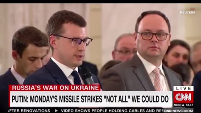 PUTIN: MONDAY'S MISSILE STRIKES "NOT ALL" WE COULD DO