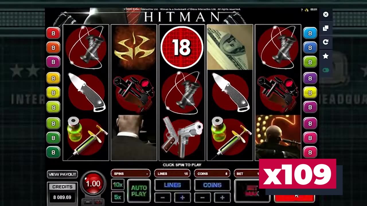 Hitman Slot Mega Win