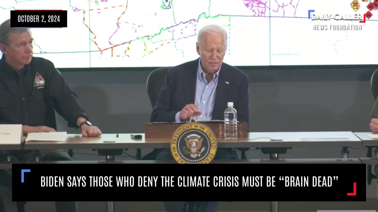 Biden Says Those Who Deny The Climate Crisis Must Be “Brain Dead”