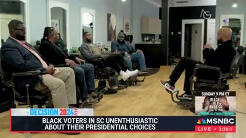 MSNBC Host went to a Black Barbershop - “We’re Broke under Biden, With Trump we had Money”