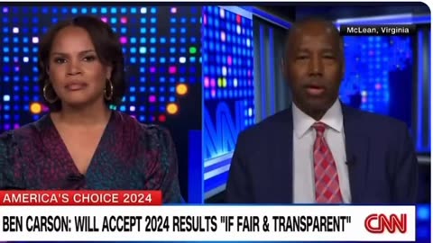 CNN Anchor Asks Potential Vice President Dr. Ben Carson if He Will Accept 2024 Election Results and His Response is Perfect