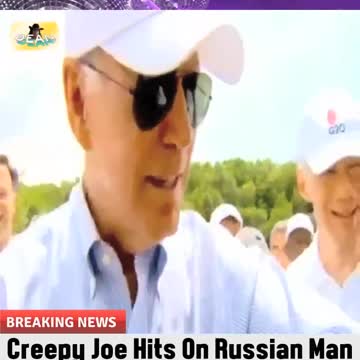 Creepy Joe Biden Hits On Russian Cameraman