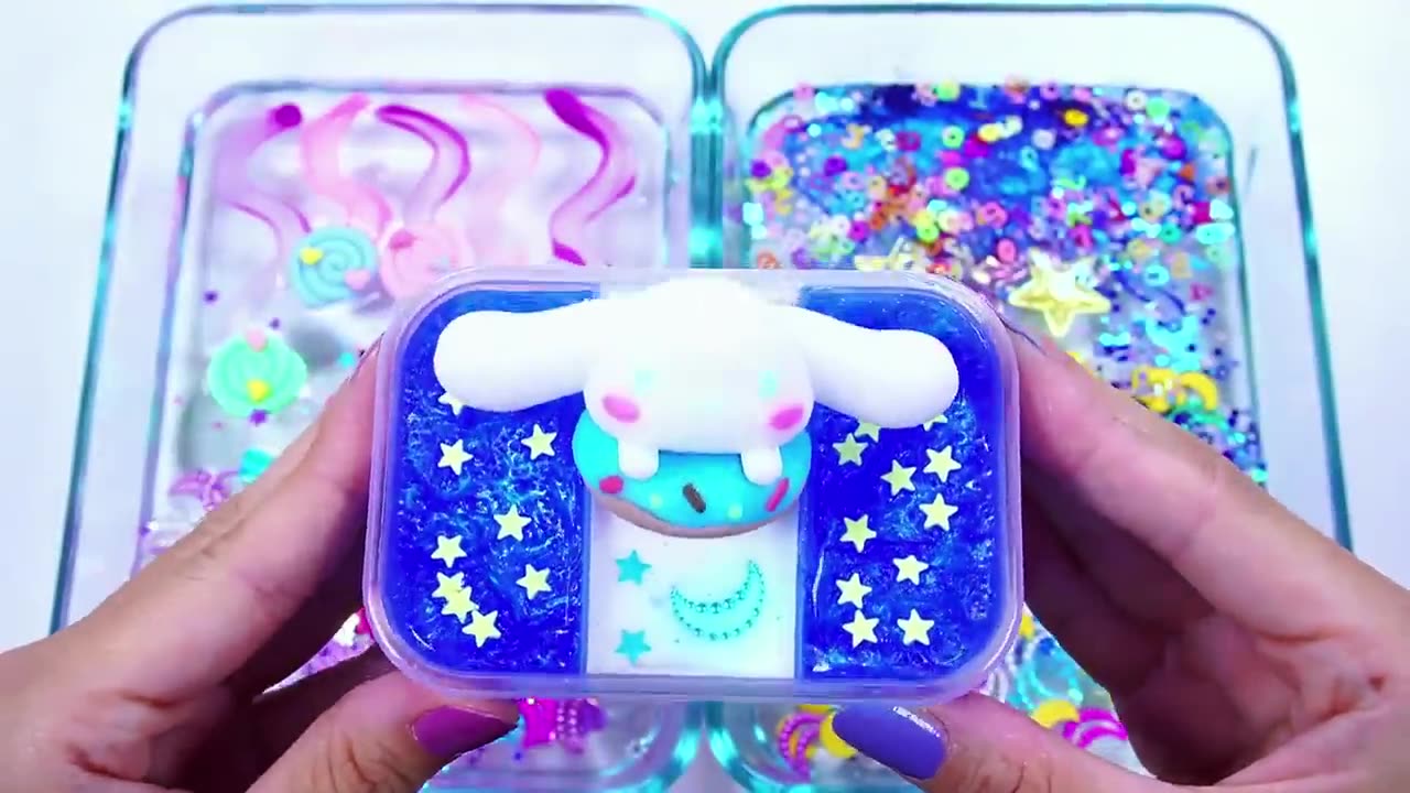 ASMR🌈 #satisfying #슬라임 (171)