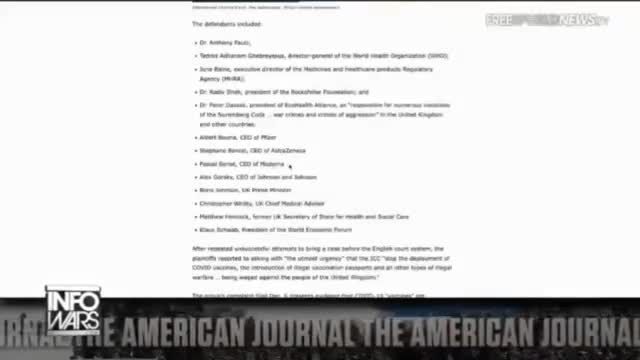 Michael Yeadon Files Crimes Against Humanity
