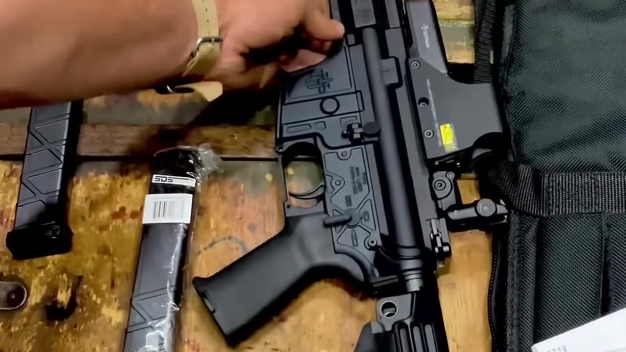 Unboxing an Advanced Fully Auto AR-9_ The Parkwest PW-P9 AR Pistol Chambered In 9mm ASMR