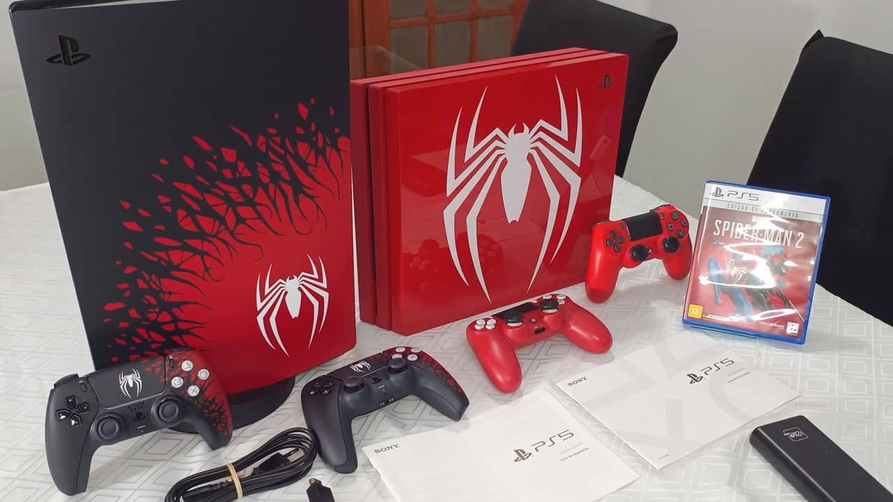 Console Sony Playstation 5 Spider-man 2 Edição Limitada + controle extra + Spider man 2, Unboxing.