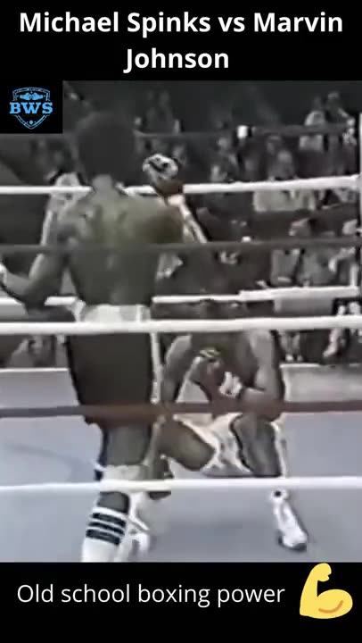 Michael Spinks vs Marvin Johnson, old school boxing power #boxing #highlights #sports