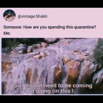 How are you spending this quarantine?