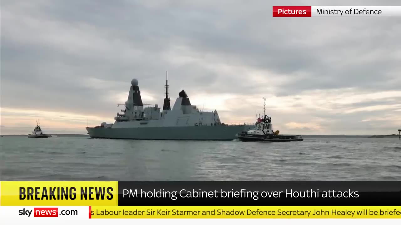 Breaking news : UK To strike Houthisl rebels within hours