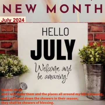 New Month of Blessings (July 2024): Embracing Abundance, Grace, & Favor #youtubeshorts #jesus #love