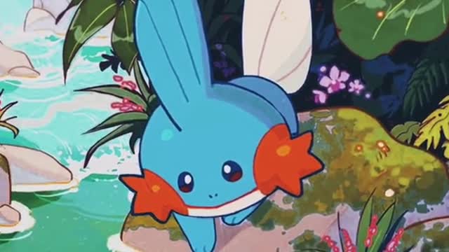 Mudkip animation! Edit time 4 hrs and 11 min. Art credits pegu on Twitter #aot #animation #vs #mudki