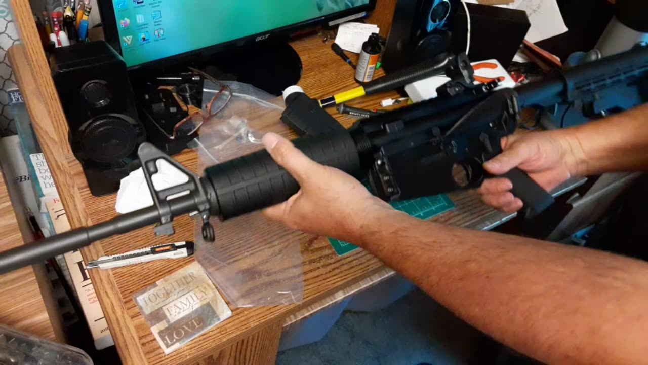 Part 2 on 3D Printed AR-15 useing Hoffman Tactical design