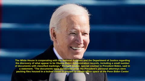 Classified documents from Biden's time as VP discovered in private office