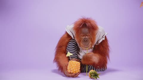 Animalia - Orangutan Rosie tries various refreshments ASMR