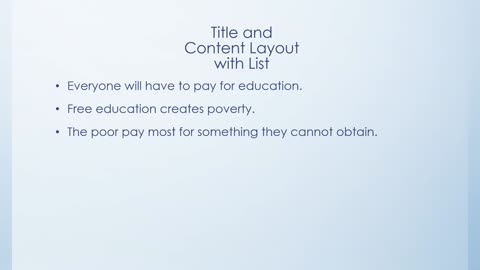 Free Education