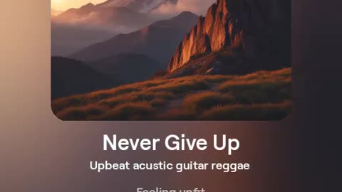 Never Give Up [SAMPLE]