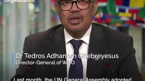 TEDROS CLAIMS 🌐☤💉 "WE MUST FOLLOW THROUGH WITH NATIONAL