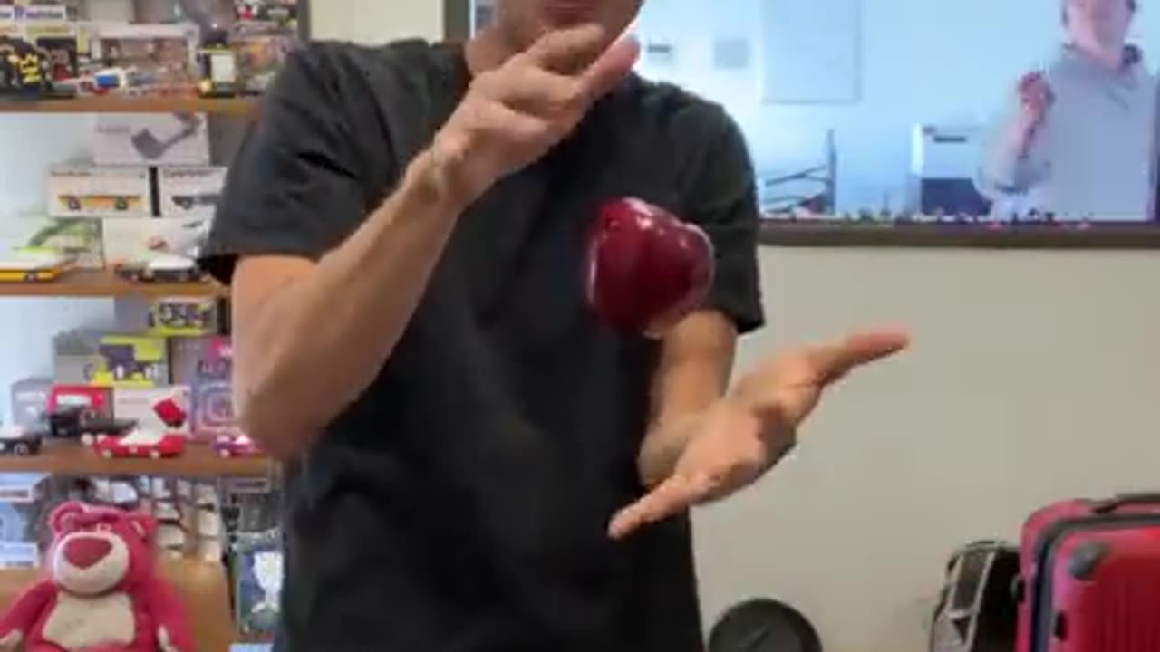 Zach king Fool your friends with the floating apple trick #shorts