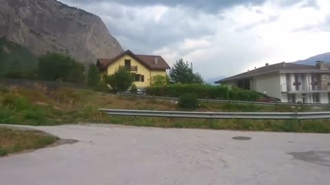 Mudslide barrels through Swiss town