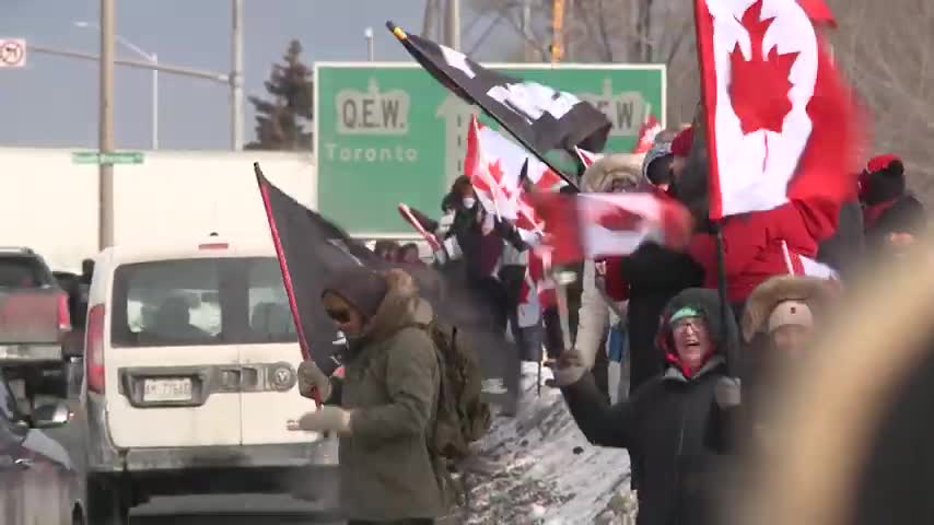 Canada vaccine mandate protest convoy