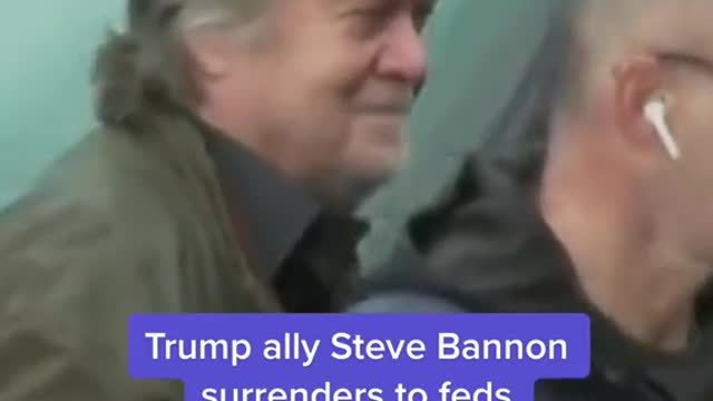 Trump ally Steve Bannon surrenders to feds