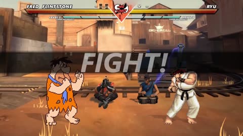 FRED FLINTSTONE vs RYU - (Hardest AI)