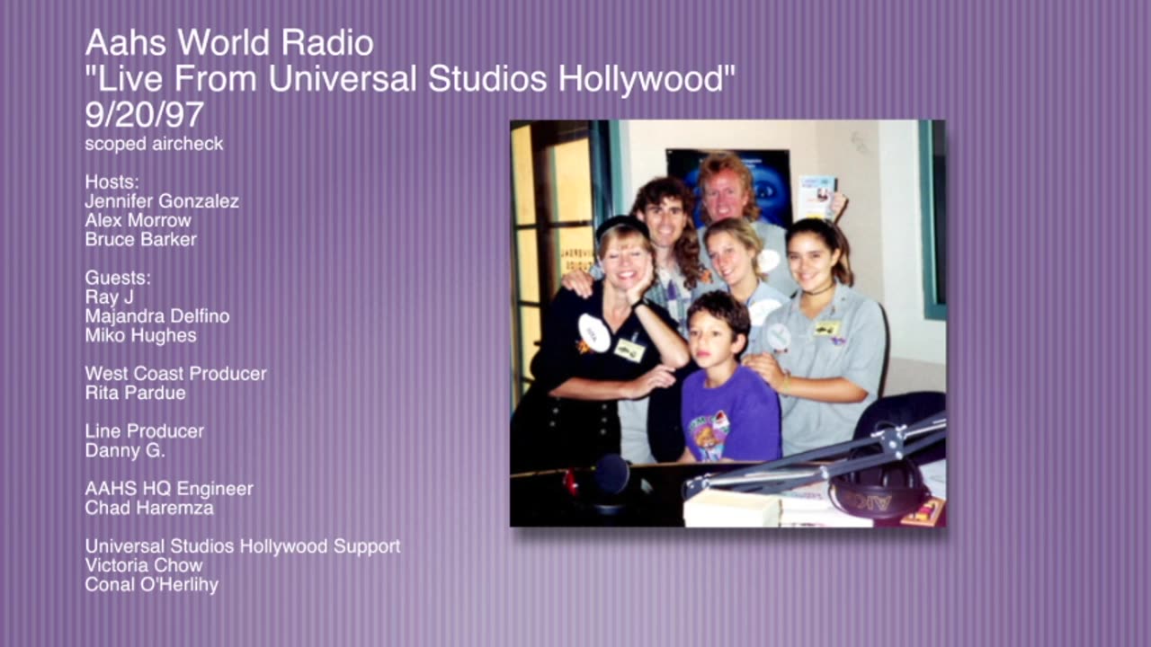 "Live From Universal Studios Hollywood" 9/20/97