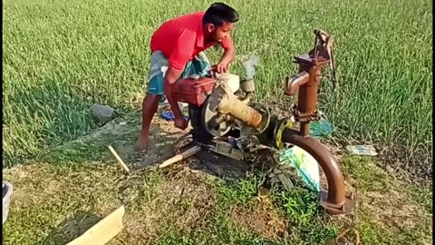 Disgusting water pump machine