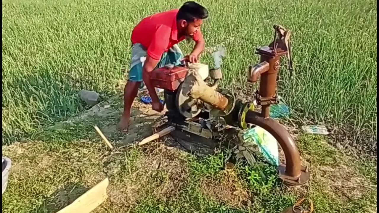 Disgusting water pump machine