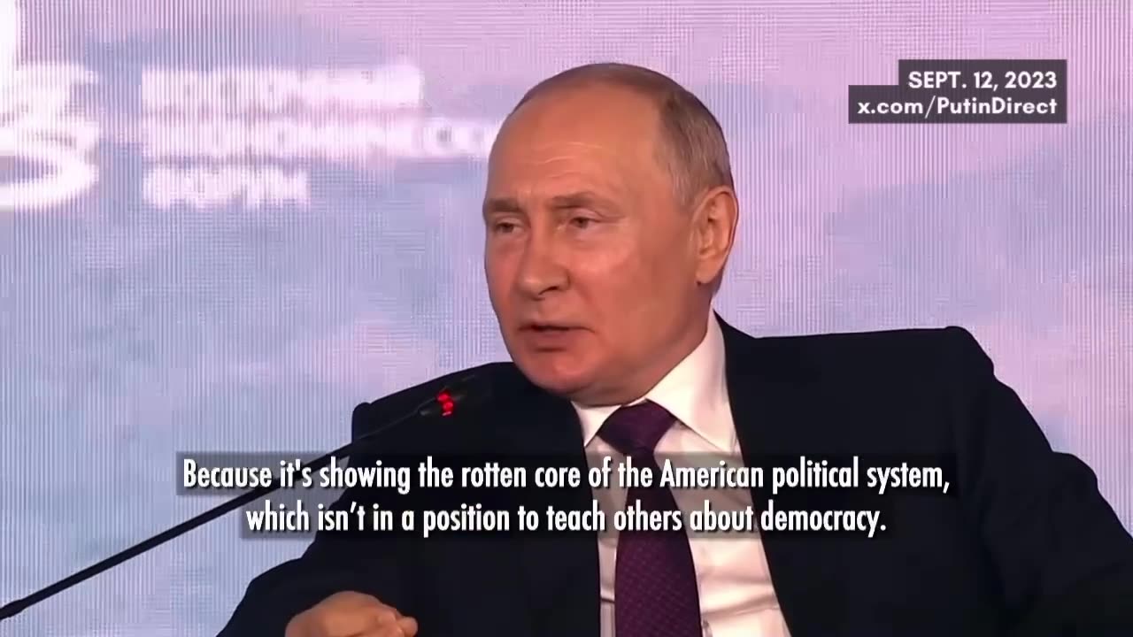 Putin comments on U.S. political battle