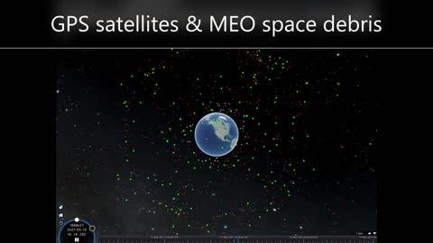 Celestrak showing GPS and MEO debris