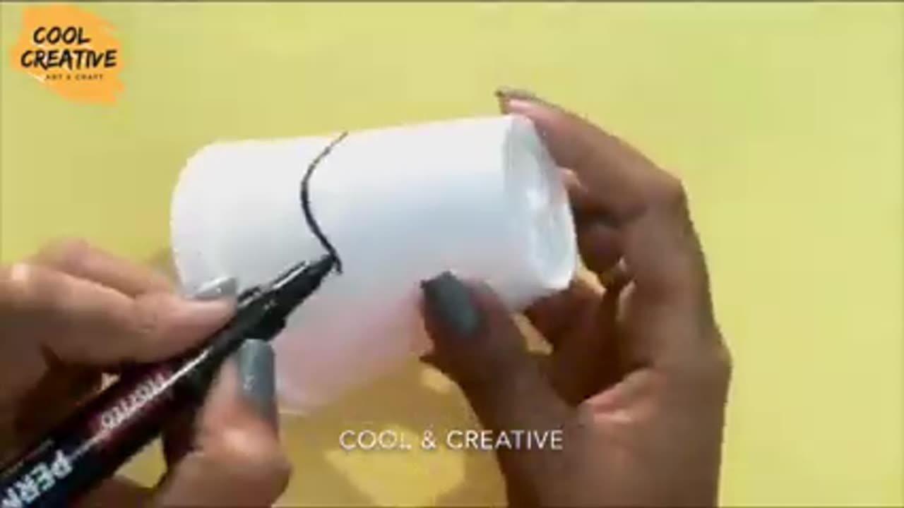 3 Craft ideas to use plastic glass for recycling waste material