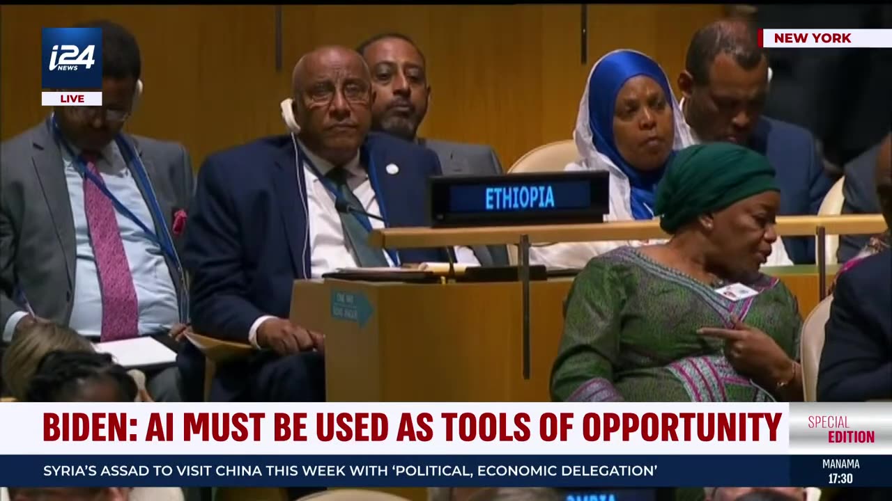 U.S President Biden addresses the U.N. General Assembly in New York City