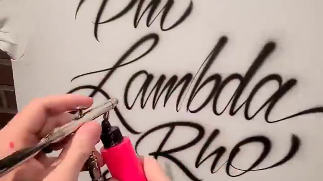 Just a little Airbrush calligraphy