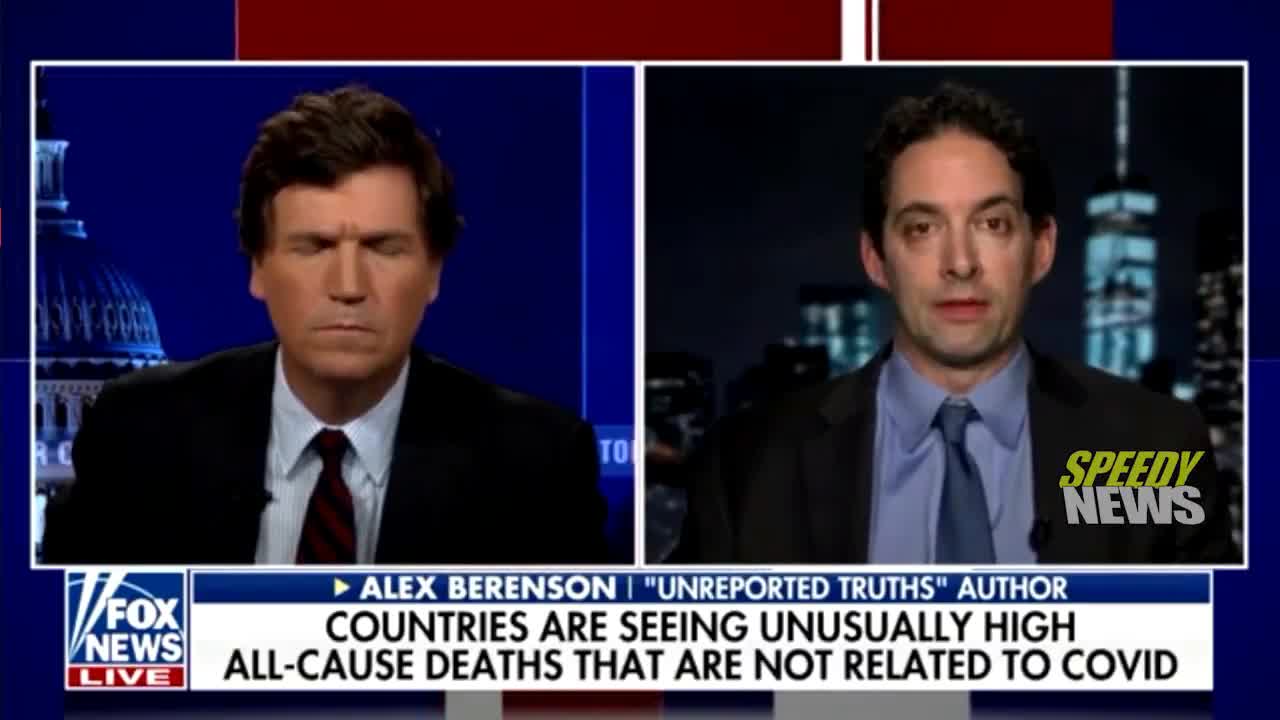 Tucker Carlson interviews Alex Berenson on increased death rates in the UK and Europe