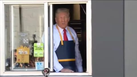 President Trump Clips in route and working at McDonalds!