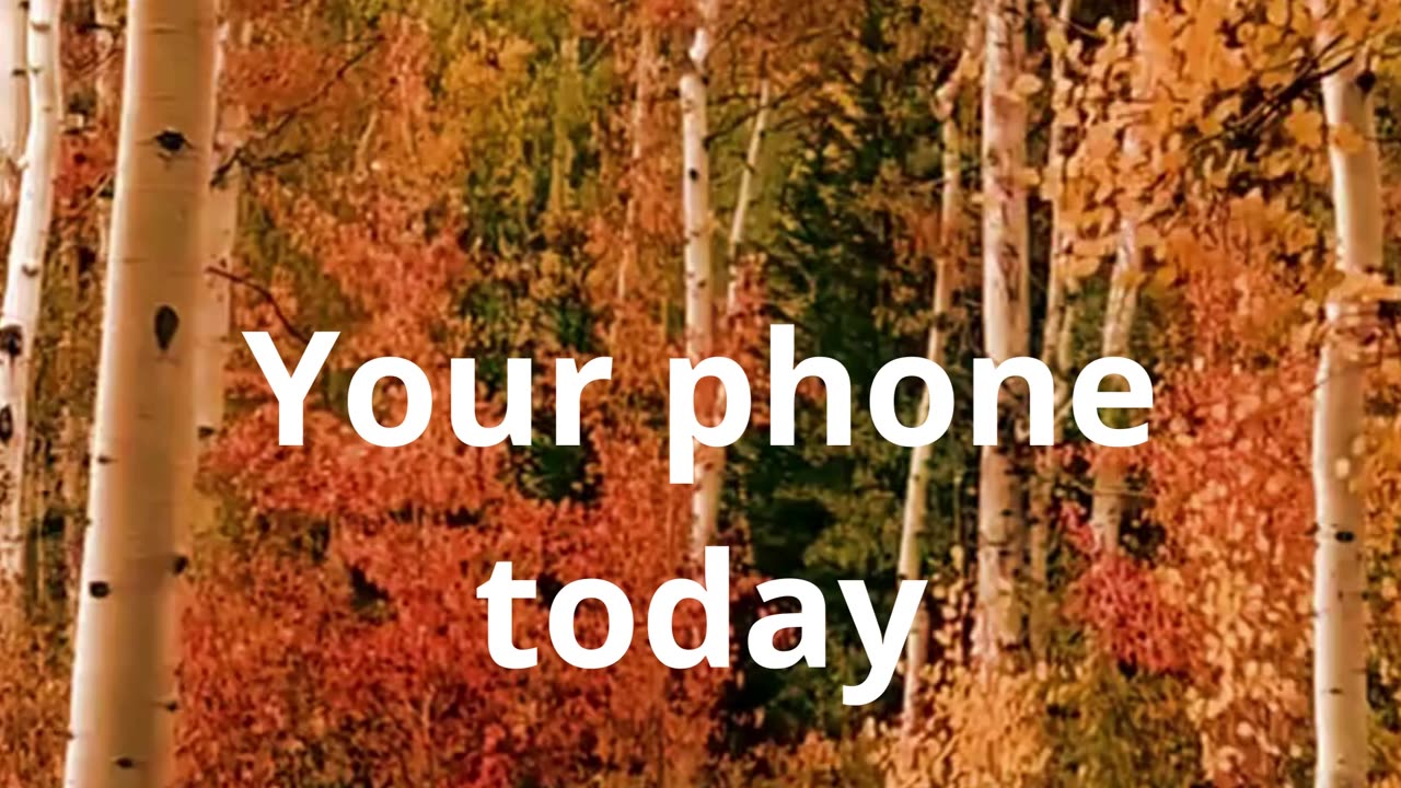 Your phone today