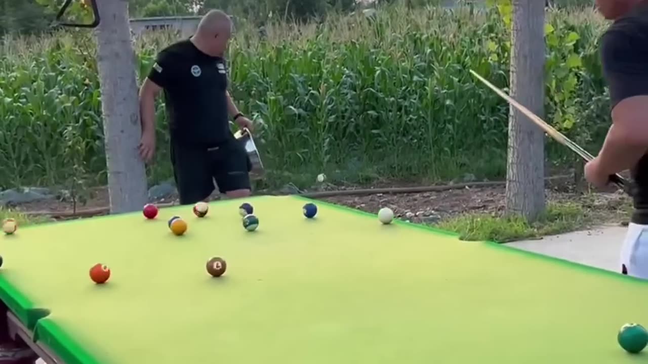 billiard funny video