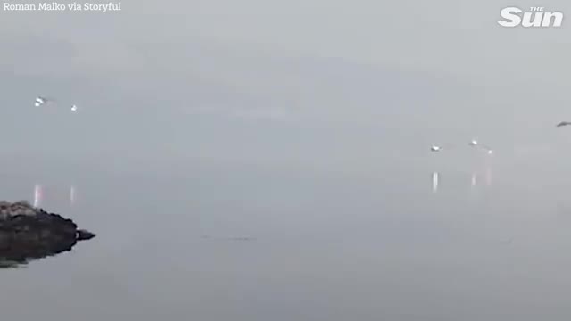 Russian helicopter shot down moment