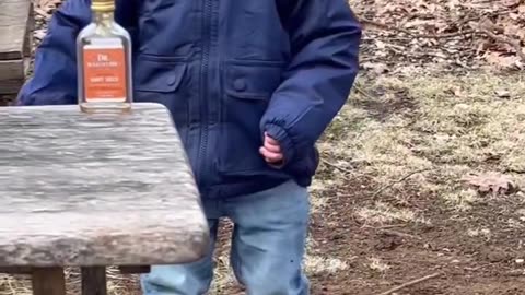 He enjoys playing in the mud