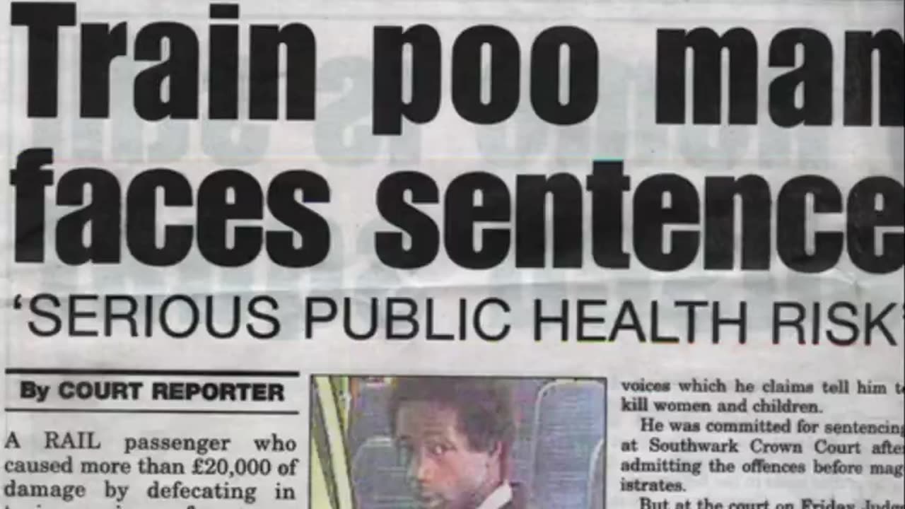 TRAIN POO MAN - GUESS WHO?! UK's modern day toilet habits