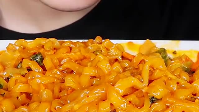 Spicy Cream Noodles, Cheese Corn Dogs #zoeyasmr #zoeymukbang #bigbites #mukbang #asmr #food #먹방 #틱톡푸