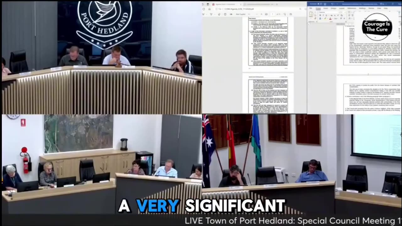 Port Hedland Council of Western Australia Passing a history changing motion