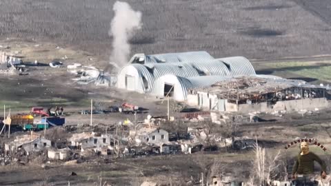 Footage from the Russian assault group from the area of Svatovo.