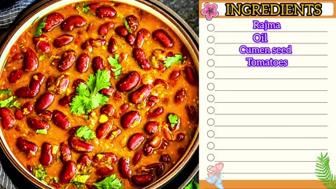 "Quick and Tasty Rajma Recipe in Just 1 Minute!PURE VEGETARIAN KITCHEN||NO GARLIC NO ONION