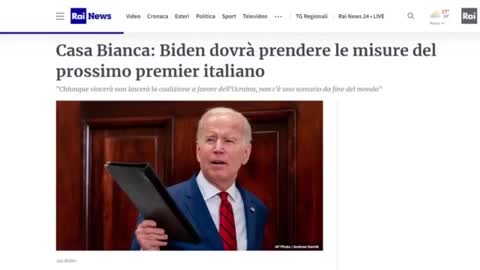 Biden precisa al Governo Italiano chi comanda